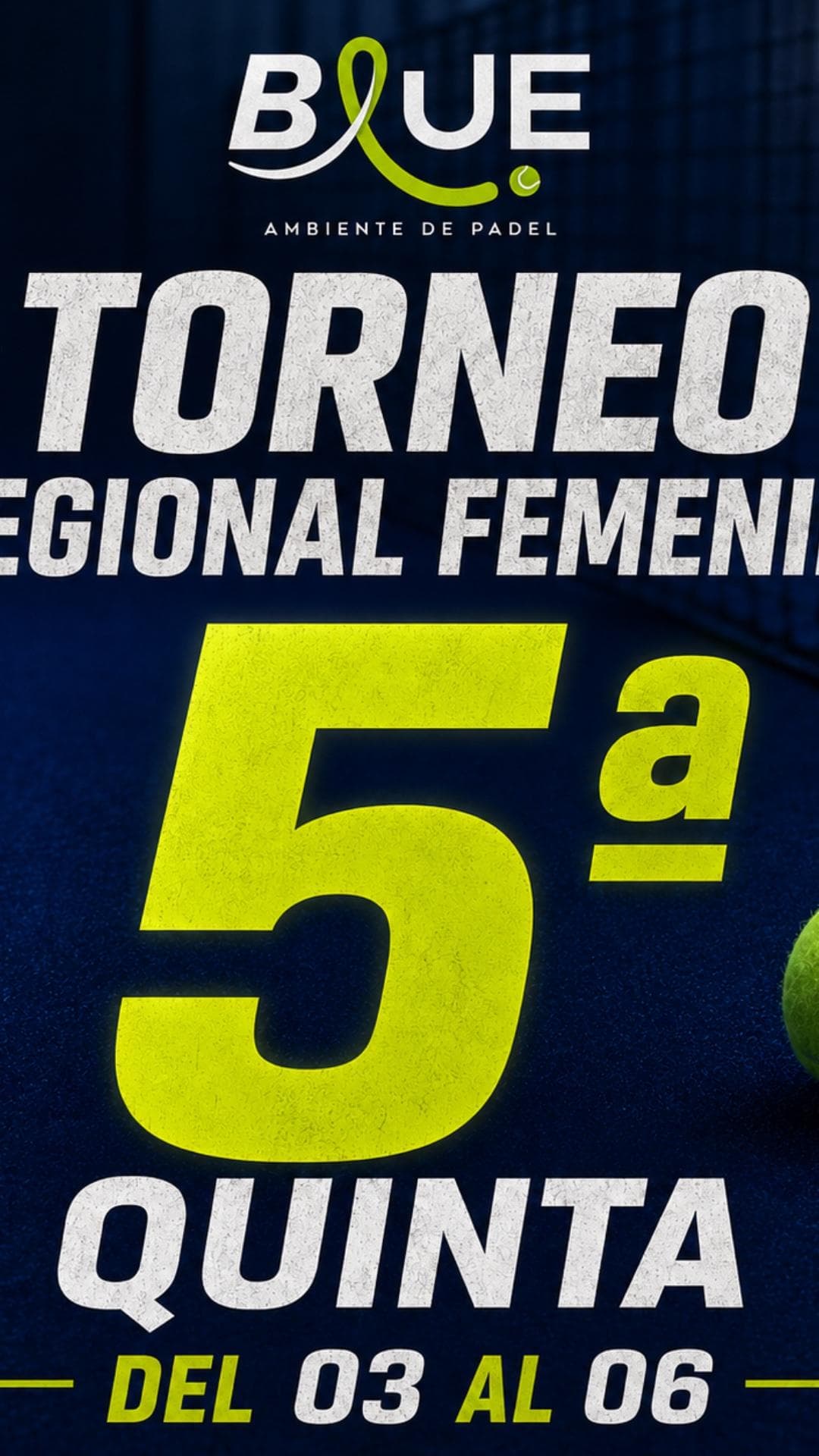 Historia de Blue  Ambiente de Padel